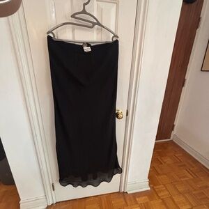 y2k vintage thrift skirt sheer layers * says large but I think xl